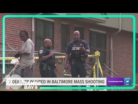 Baltimore block party shooting leaves 2 dead, 28 others injured