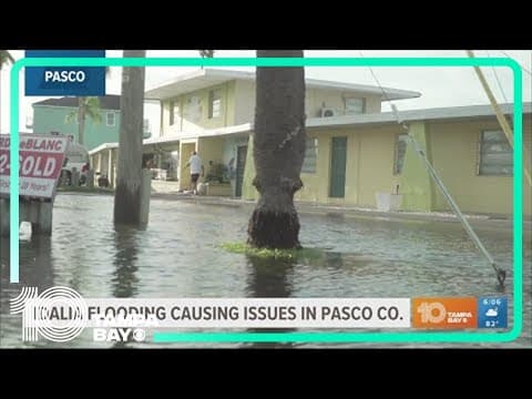 Idalia flooding causing issues in Pasco County
