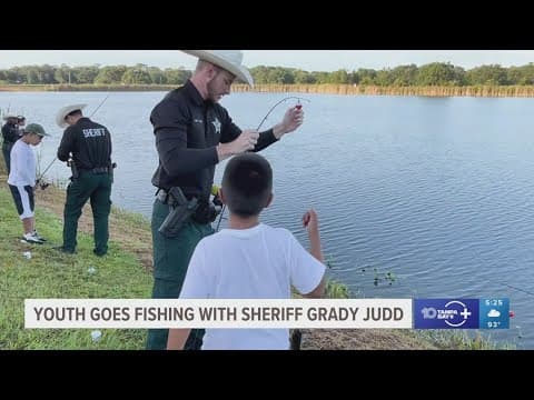 Sheriff Grady Judd, Polk County Sheriff's Office hosts annual youth fishing event