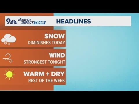 Latest forecast | Cold, windy in Denver with mountain snow showers