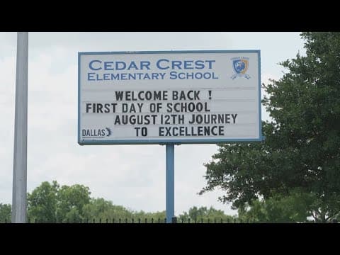 Dallas ISD's Cedar Crest Elementary celebrates new school year after improving state grade