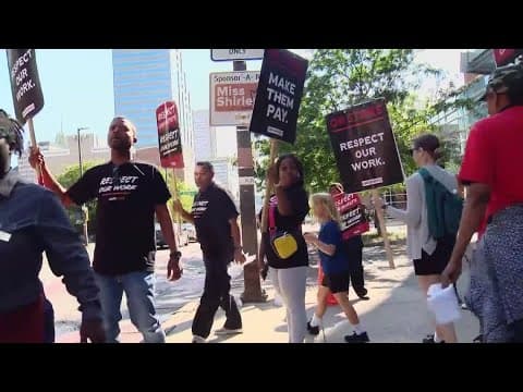 Baltimore Hilton employees join the nationwide hotel strike