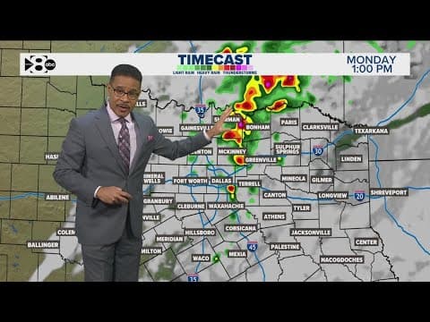 DFW Weather: More storms in the forecast Monday