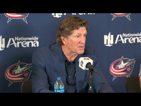 Blue Jackets address Mike Babcock’s resignation, introduce Pascal Vincent as new head coach