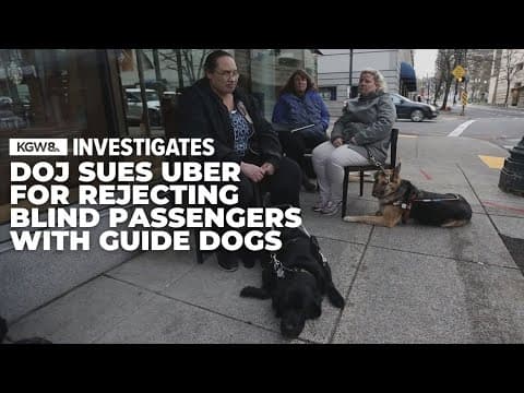 Justice Department sues Uber over service animal denials from drivers