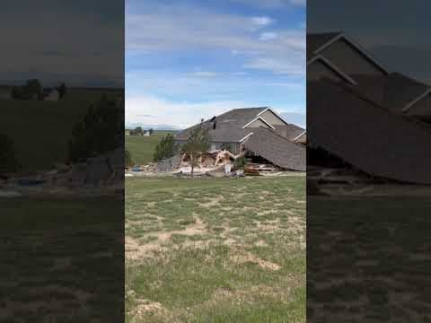 Tornado damage in Elbert County