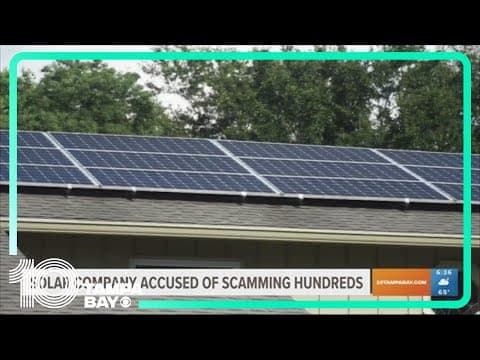 Florida AG to take action against solar company accused of scamming hundreds of people