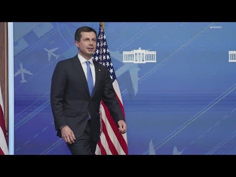 Secretary of Transportation Buttigieg speaks in Kokomo