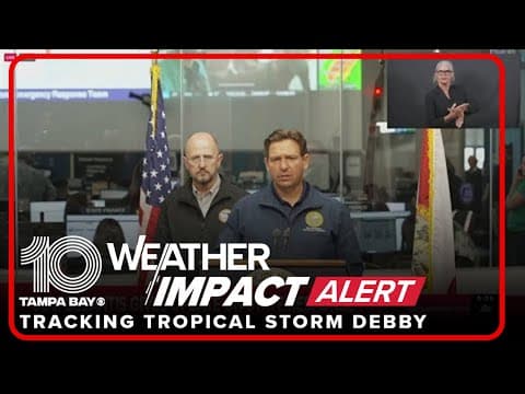 DeSantis shares how Florida is responding to Tropical Storm Debby