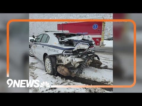 Eastbound I-70 reopens near Glenwood Springs after car crashes into CSP trooper