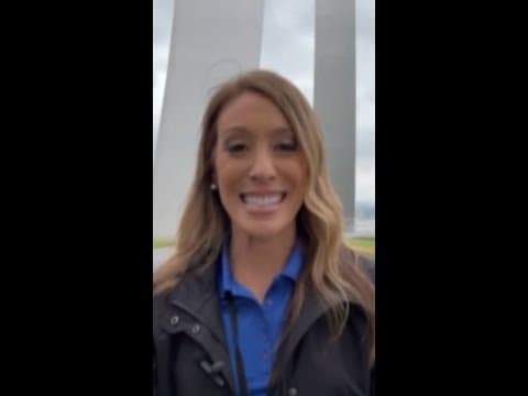 Veterans on Honor Flight Columbus visit the Air Force Memorial in D.C.