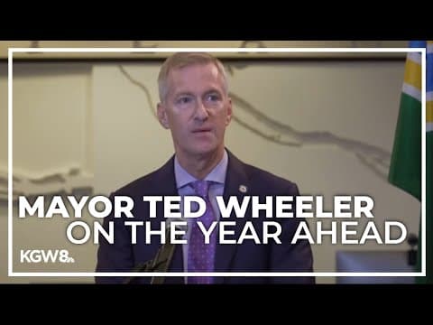 Portland Mayor Ted Wheeler holds press conference after announcing he won’t run for third term