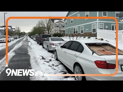 Intense hail falls across metro area