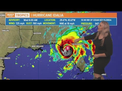 Wednesday morning tropical update: Hurricane Idalia strengthens to category 4