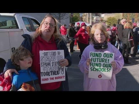 Around 200 Montgomery County parents, teachers and school leaders rally for funding