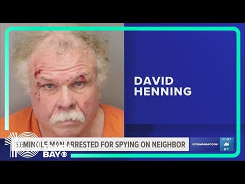 Seminole man arrested for spying on neighbor
