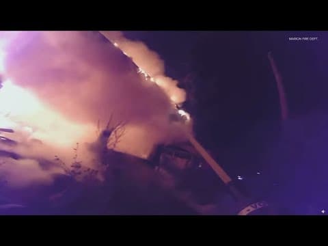 Firefighter's perspective while fighting a house fire | WATCH