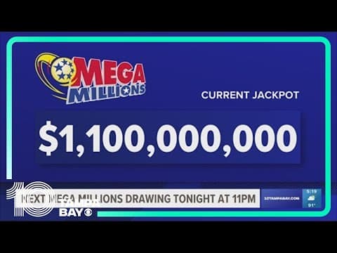 $1.1 billion Mega Millions jackpot drawing offers shot at 6th largest prize ever