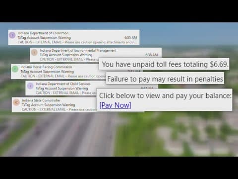 State officials warn of new toll scam email, text messages