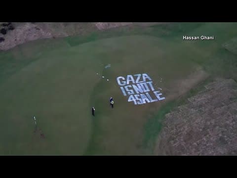 Trump golf course vandalized in Scotland