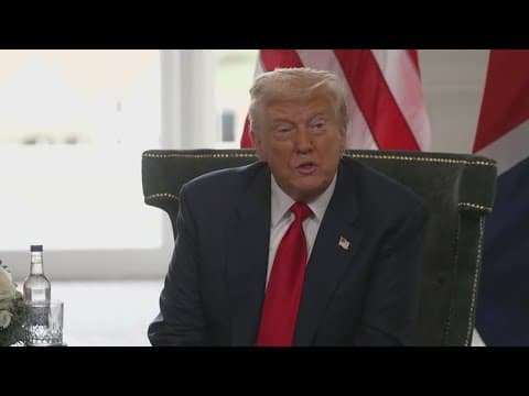 President Trump's visit to Scotland continues