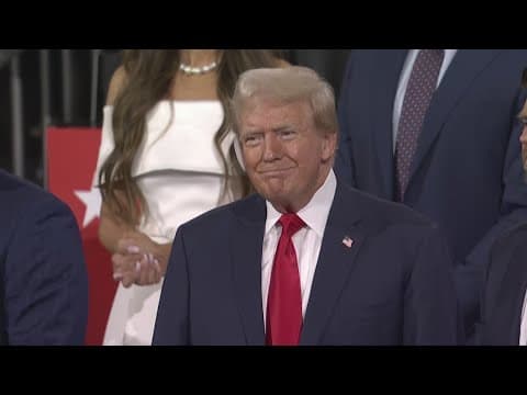 Former President Donald Trump makes appearance at RNC; first since assassination attempt