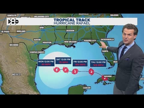 DFW Weather | Tracking Hurricane Rafael, 14 day forecast