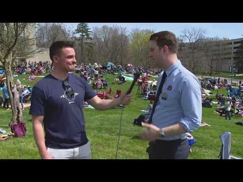 Large turnout on Indiana college campuses for total solar eclipse viewing