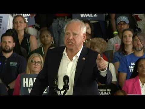 Gov. Tim Walz full speech at Detroit campaign event (August 7, 2024)