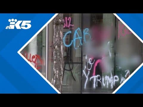 City officials condemn vandalism from anti-ICE protest