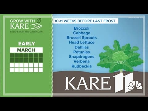 Grow with KARE: Seed starting calendar