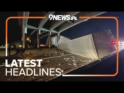 Latest headlines | I-25 closed after semi-truck crash leaves debris on roadway