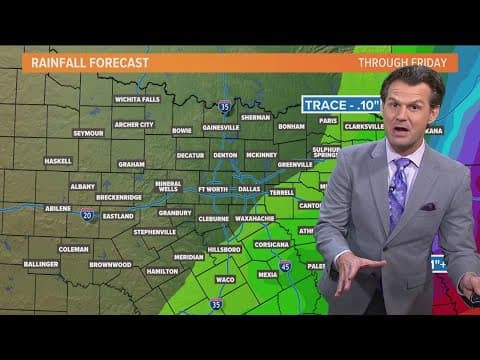 Cooler temperatures move into North Texas, tropical storm heads into the Gulf
