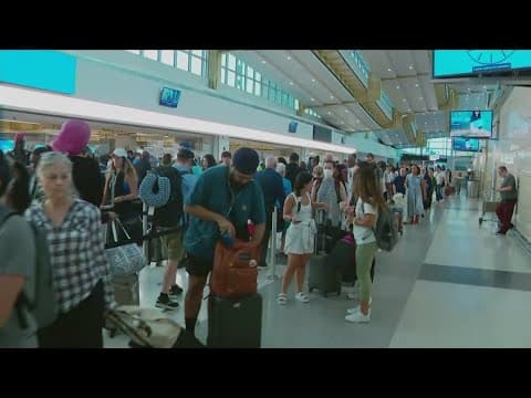 'Cautious optimism' is the sentiment at airports as long lines start to move