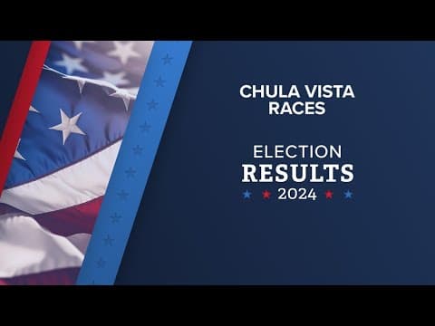 Chula Vista special election results coming in on Wednesday
