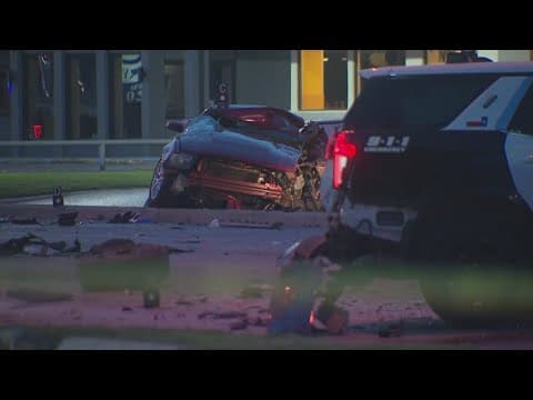 Person killed in crash with Dallas police officers