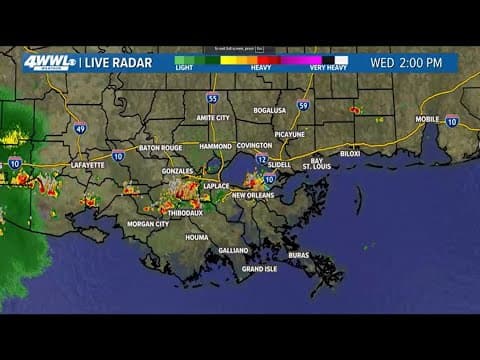 Weather Impact Alert: Severe storms move across Southeast Louisiana