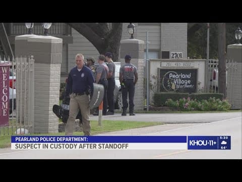 Suspect in custody after standoff on Old Alvin Road, Pearland police say