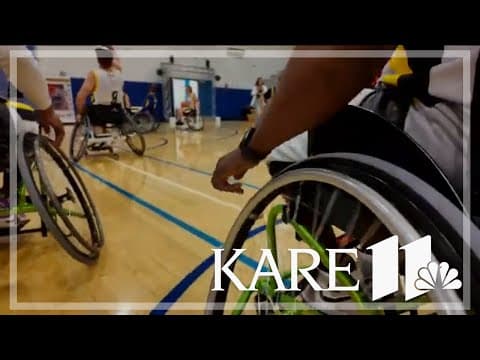 Nonprofit pits local celebrities against athletes in wheelchair basketball game as fundraiser