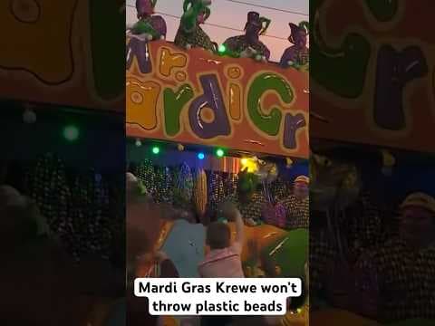 Mardi Gras Krewe to give up plactic beads next carnival #mardigras