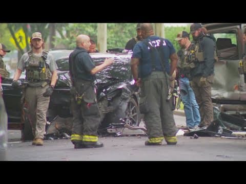 Boy accused of driving car into US Marshal, taken to hospital with leg injury