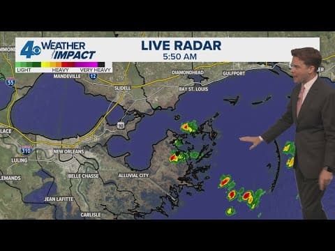 New Orleans Forecast: A few showers before hot, dry weather returns