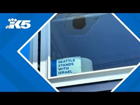 Police investigating after person vandalizes North Seattle home displaying pro-Israel signage