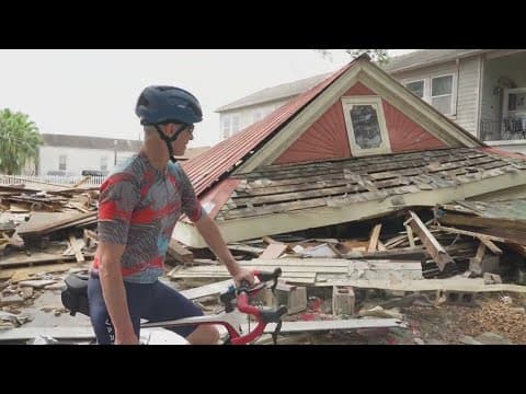 Man bikes 10K miles to raise money for Hurricane Ida recovery
