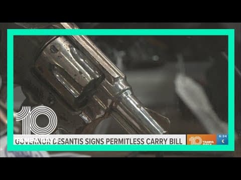 'Permitless carry' legal in Florida after Gov. DeSantis signs new law