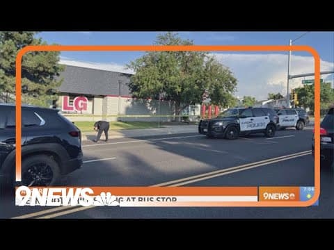 Teen shot at Aurora bus stop