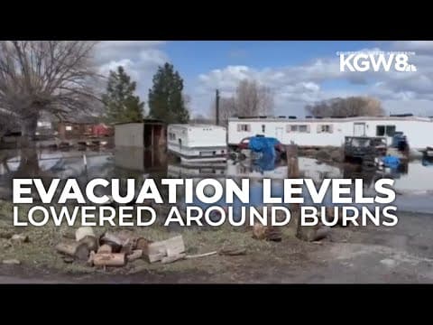 Floodwaters in Harney County continue to recede