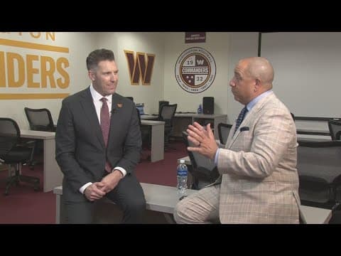 WUSA9 EXCLUSIVE | Chick Hernandez sits down for one-on-one with new GM Adam Peters