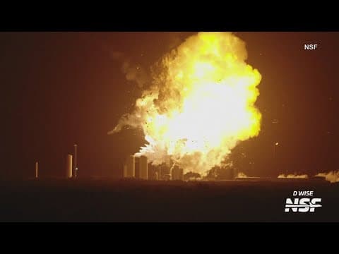 SpaceX rocket explodes into fireball during testing caught on camera