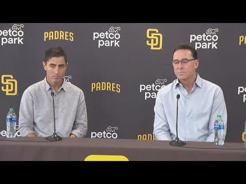 Padres General Manager AJ Preller & Manager Bob Melvin hold press conference wrapping up 2022 season